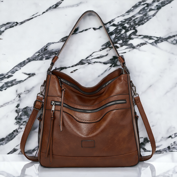 Large Capacity Leather Handbag Single Shoulder Ladies Crossbody Bag