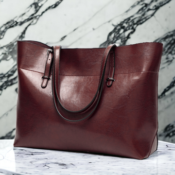 Ladies Leather Handbag Shoulder Crossbody Bag Large Capacity Handbag