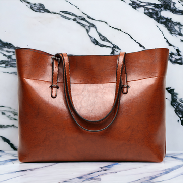 Ladies Leather Handbag Shoulder Crossbody Bag Large Capacity Handbag